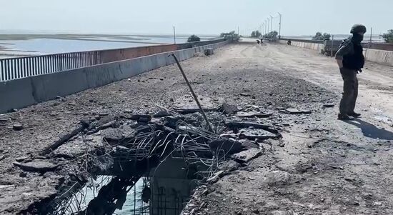 Russia Ukraine Bridge Attack