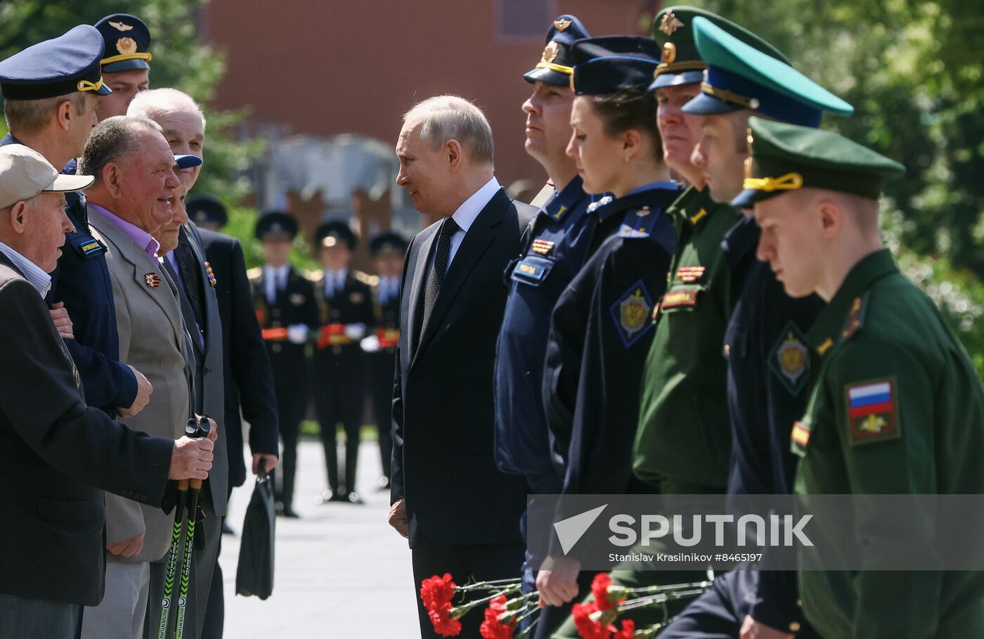 Russia Putin WWII Victims Remembrance Day Wreath Laying