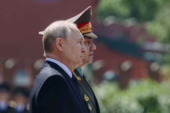 Russia Putin WWII Victims Remembrance Day Wreath Laying