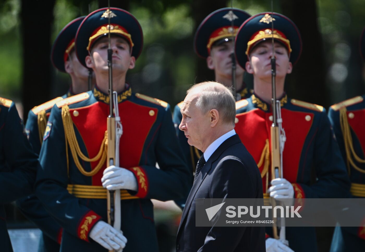 Russia Putin WWII Victims Remembrance Day Wreath Laying