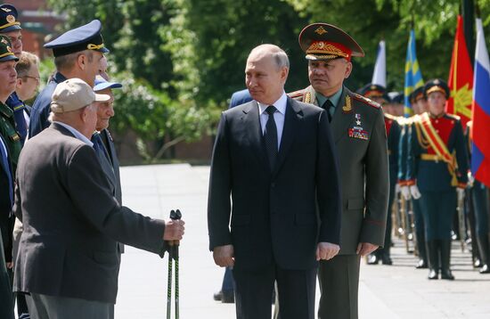 Russia Putin WWII Victims Remembrance Day Wreath Laying