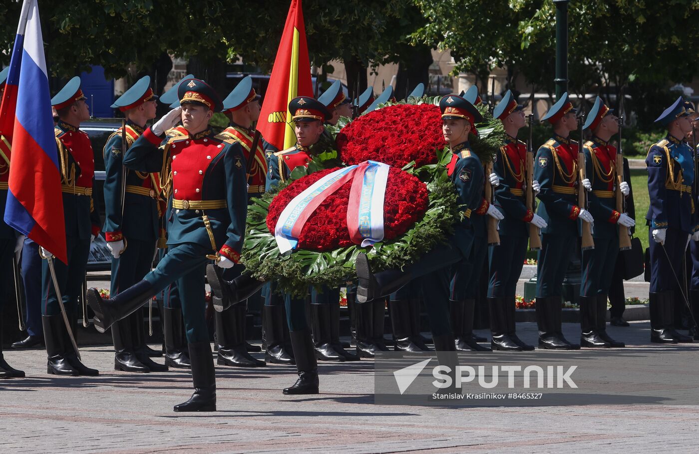 Russia Putin WWII Victims Remembrance Day Wreath Laying