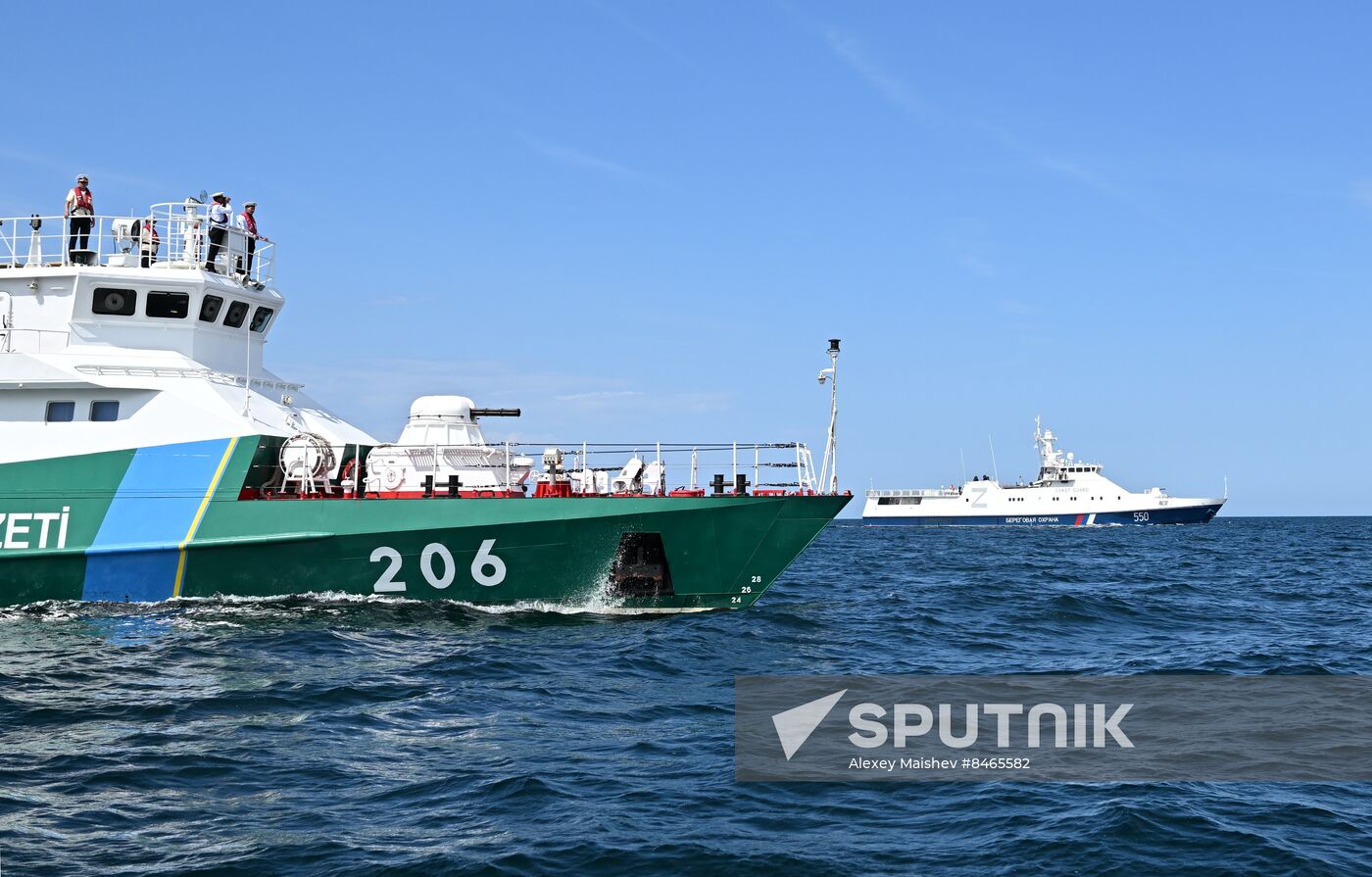 Russia Kazakhstan Naval Exercises