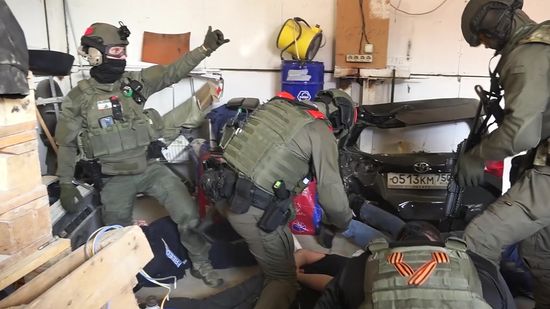 Russia Criminal Gang Members Detention