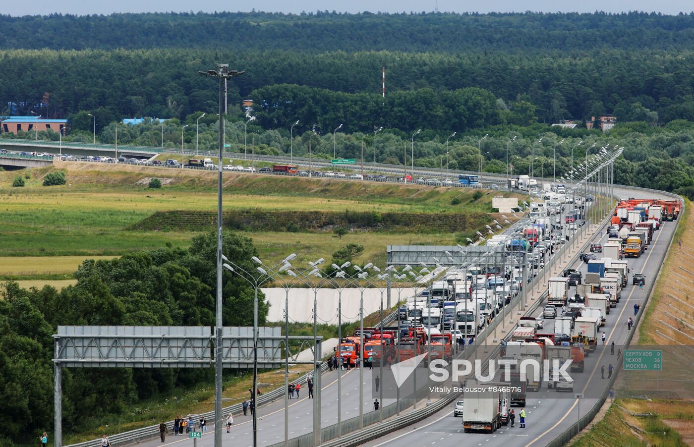 Russia Mutiny Attempt Security Measures Moscow Region
