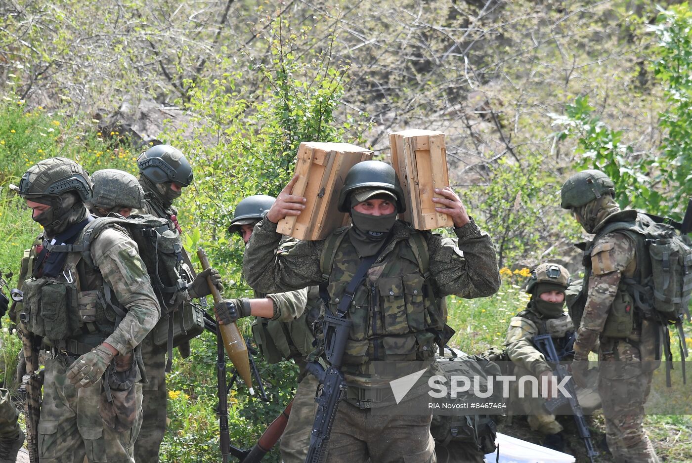 Russia Ukraine Military Operation Scouts Training