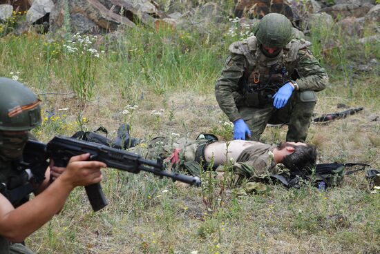 Russia Ukraine Military Operation Scouts Training