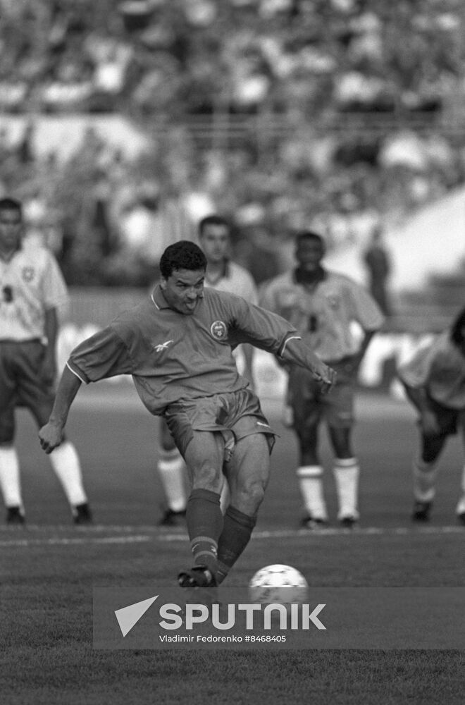 Russia vs. Brazil football match