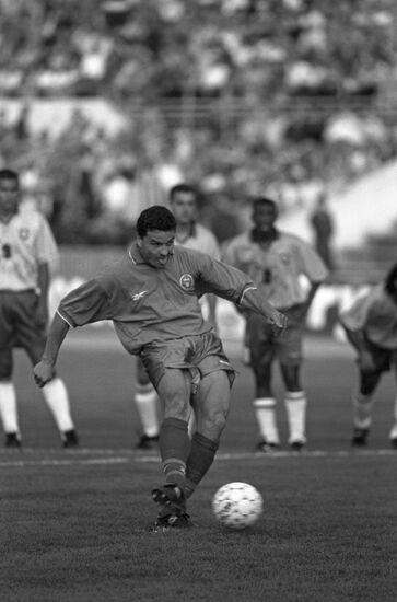 Russia vs. Brazil football match