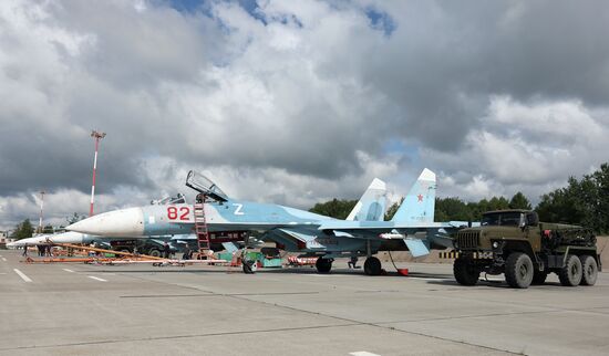 Russia Airospace Forces Flight Drills