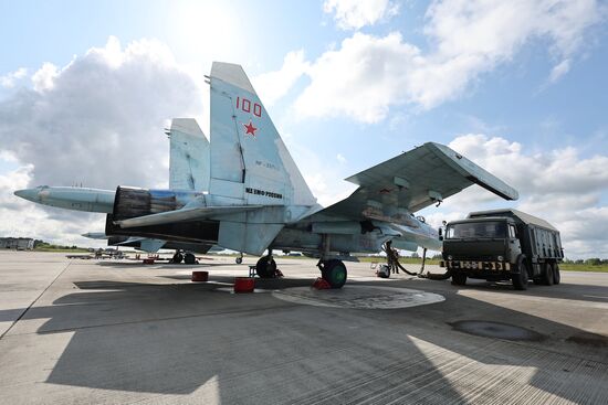 Russia Airospace Forces Flight Drills