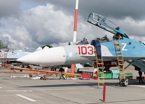 Russia Airospace Forces Flight Drills