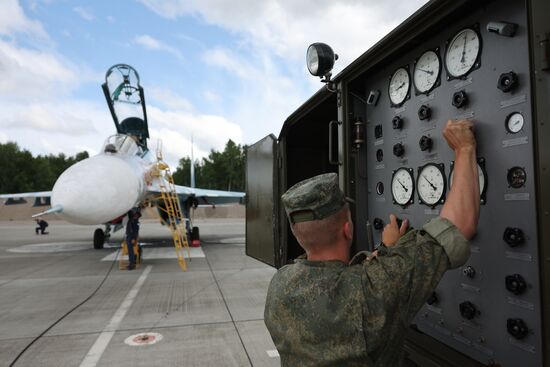 Russia Airospace Forces Flight Drills