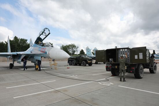 Russia Airospace Forces Flight Drills
