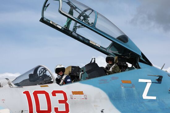 Russia Airospace Forces Flight Drills