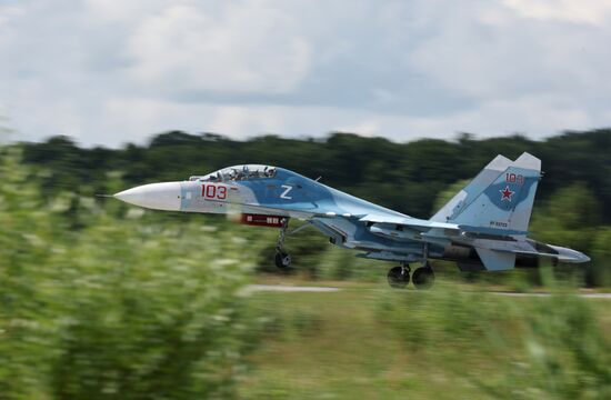 Russia Airospace Forces Flight Drills