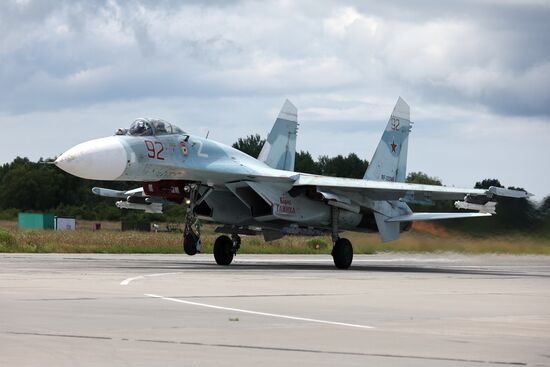 Russia Airospace Forces Flight Drills