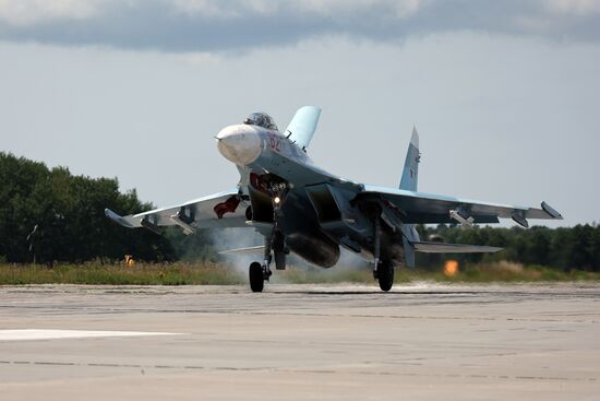 Russia Airospace Forces Flight Drills