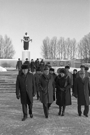 Delegation of Mongolian People's Republic visits USSR