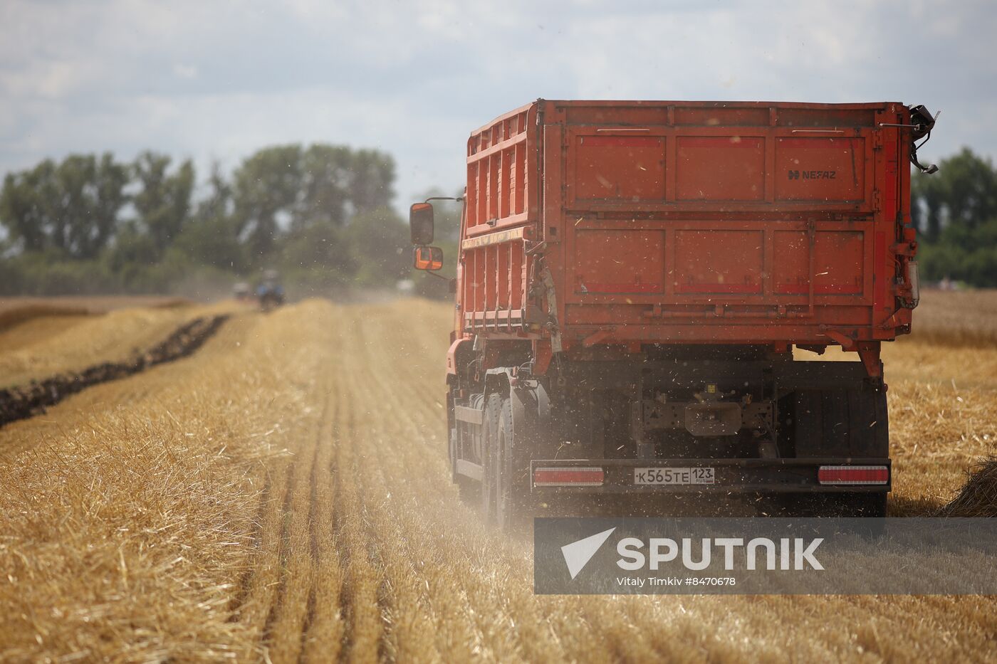 Russia Agriculture Wheat Harvesting