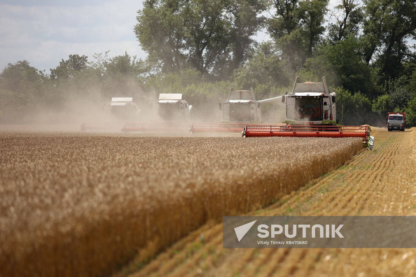 Russia Agriculture Wheat Harvesting