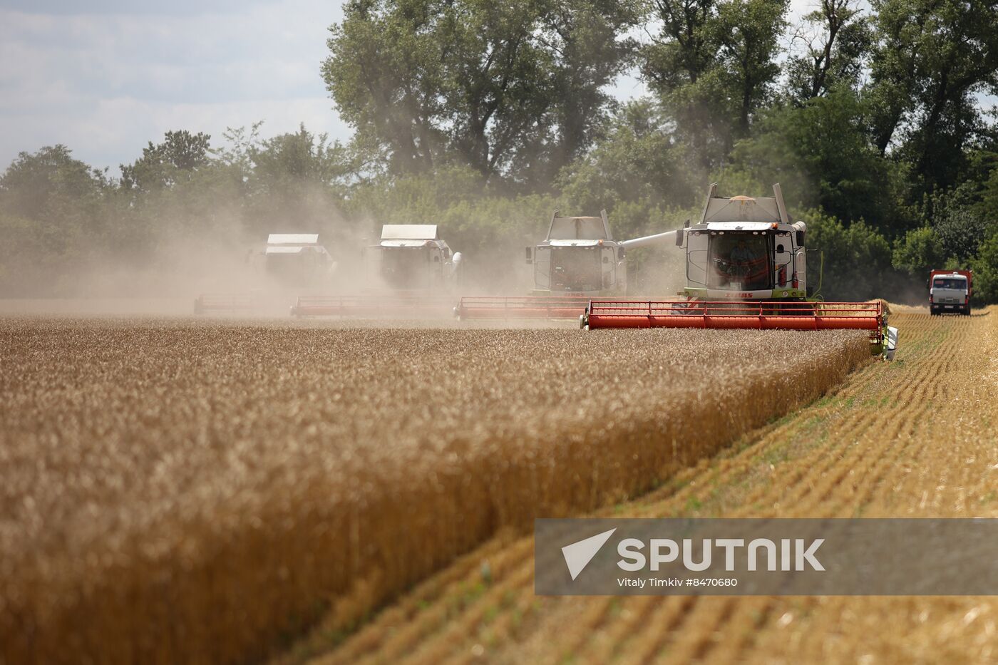 Russia Agriculture Wheat Harvesting