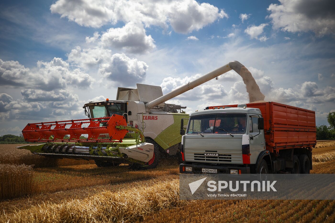 Russia Agriculture Wheat Harvesting