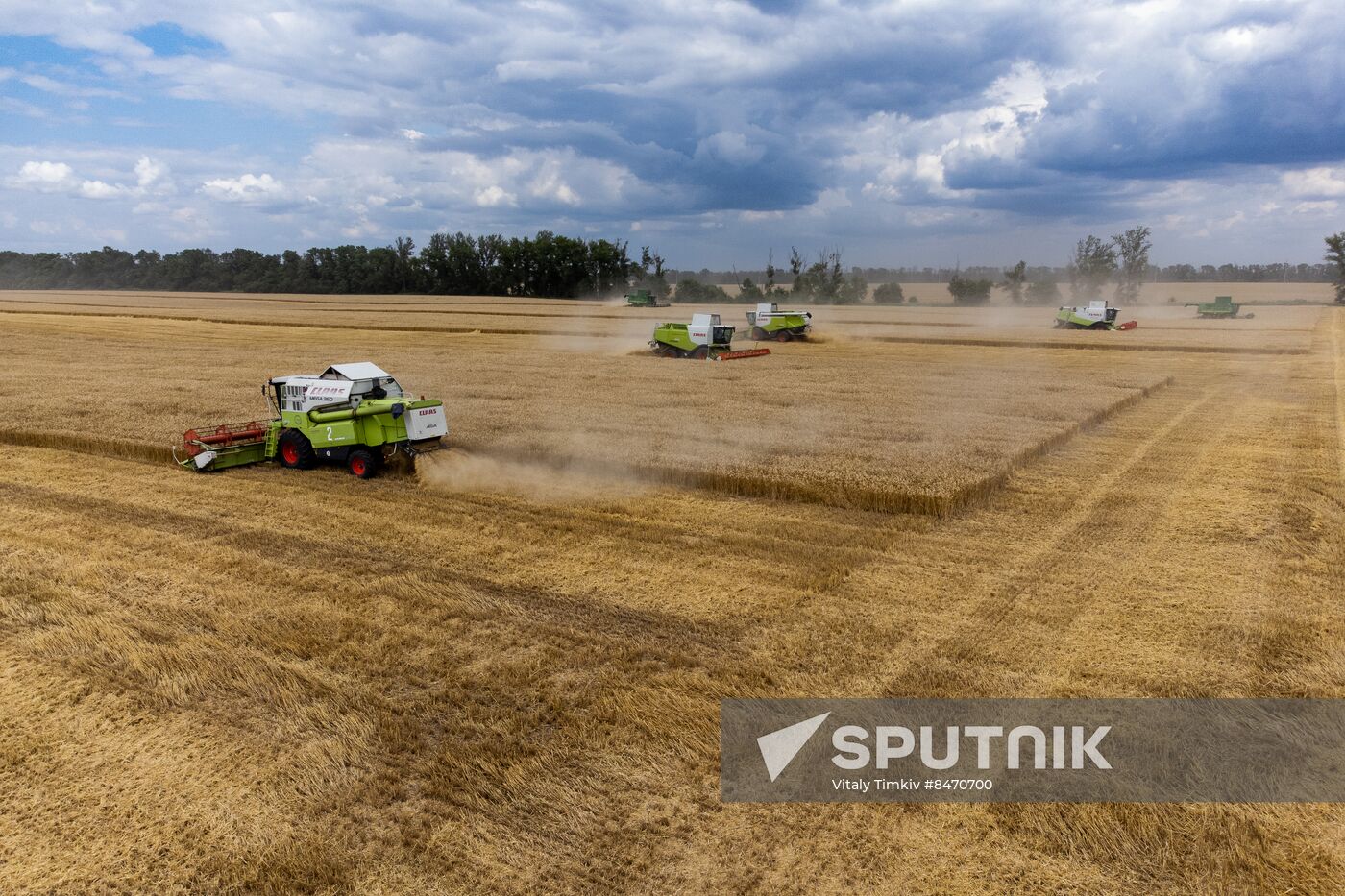 Russia Agriculture Wheat Harvesting