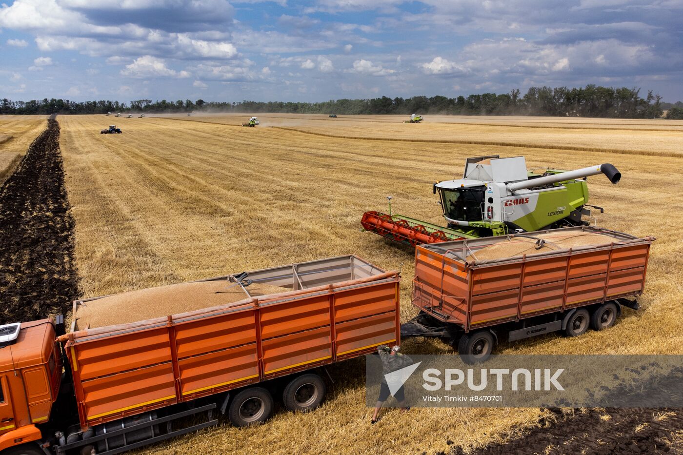 Russia Agriculture Wheat Harvesting