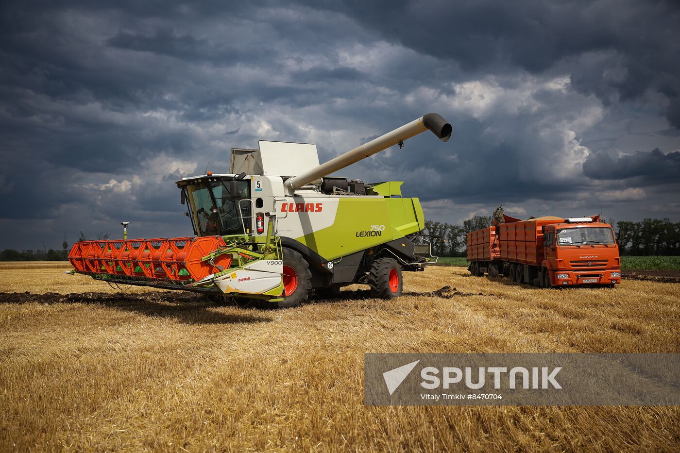 Russia Agriculture Wheat Harvesting