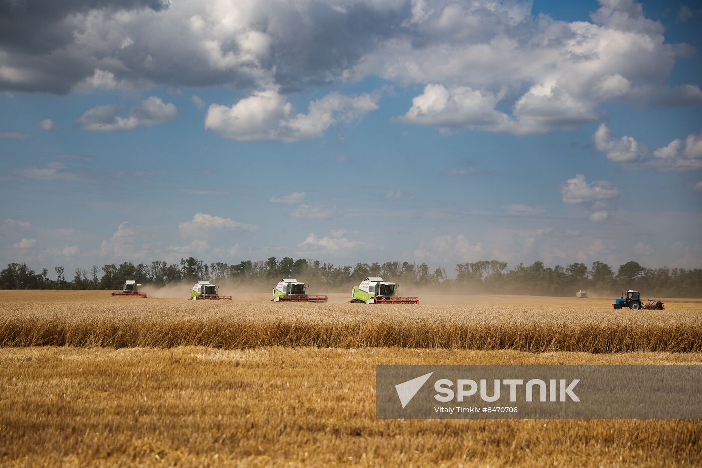 Russia Agriculture Wheat Harvesting