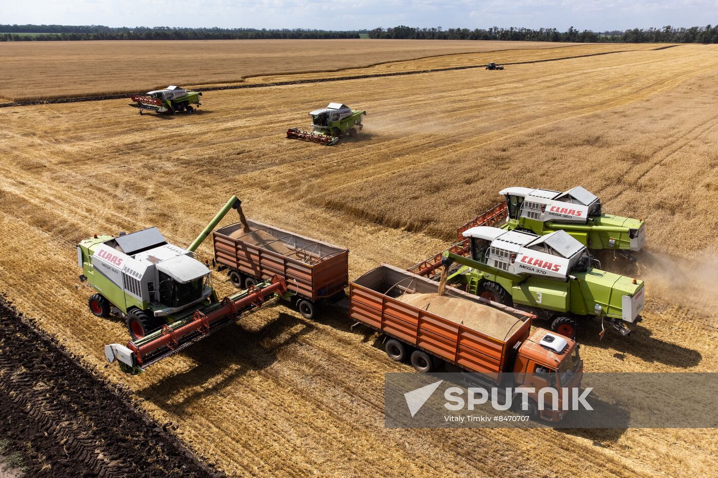 Russia Agriculture Wheat Harvesting