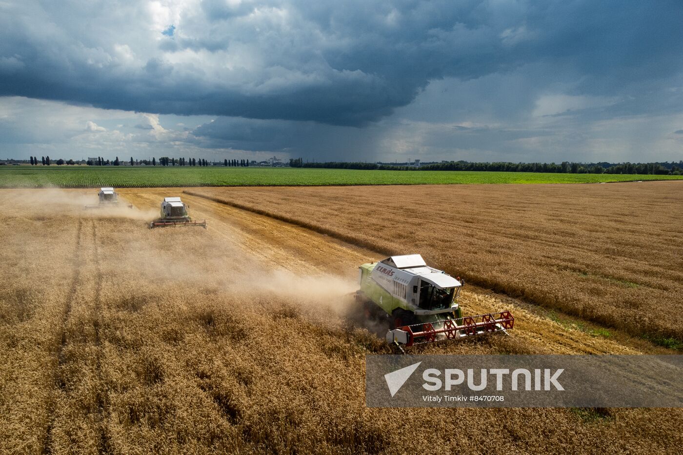 Russia Agriculture Wheat Harvesting