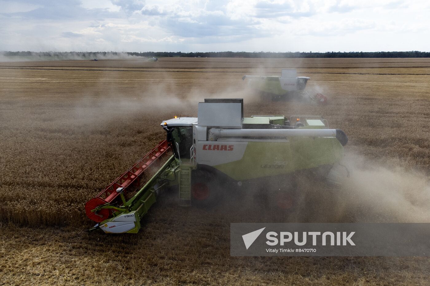 Russia Agriculture Wheat Harvesting