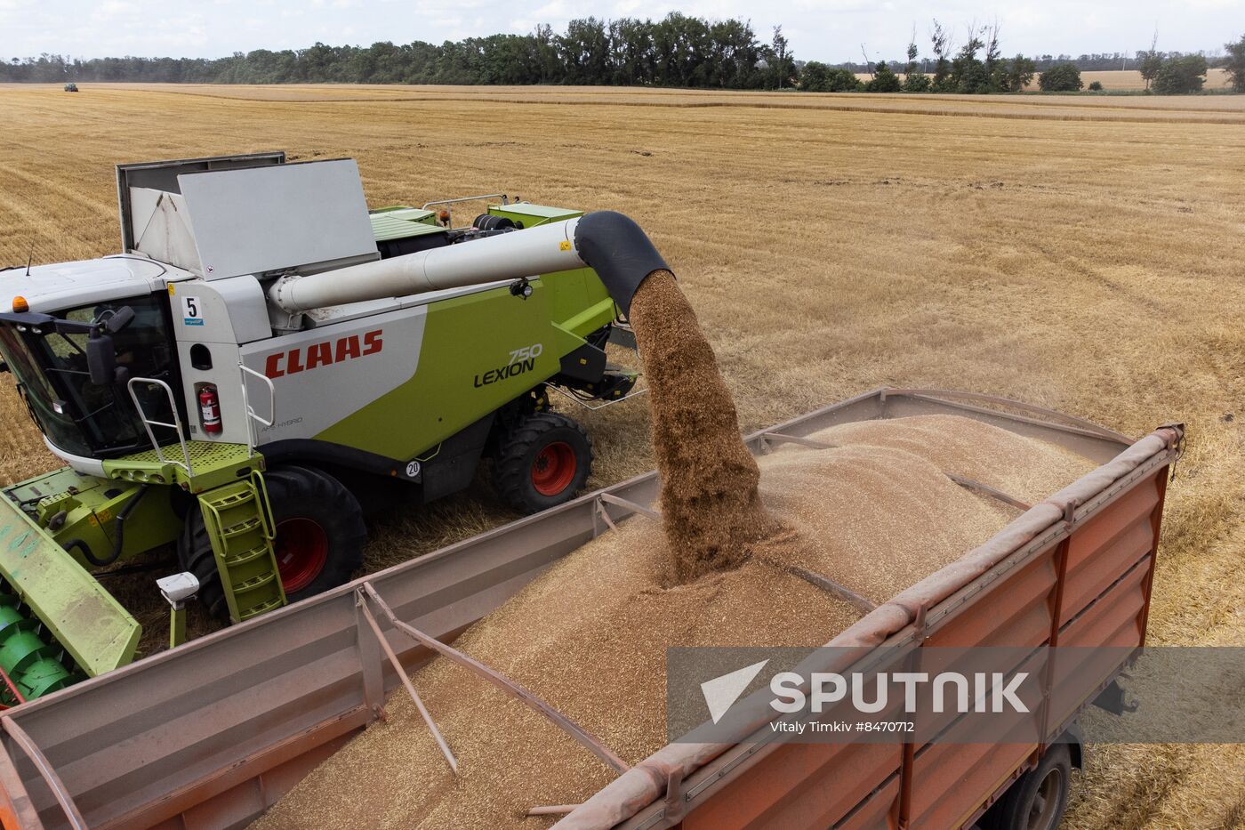 Russia Agriculture Wheat Harvesting