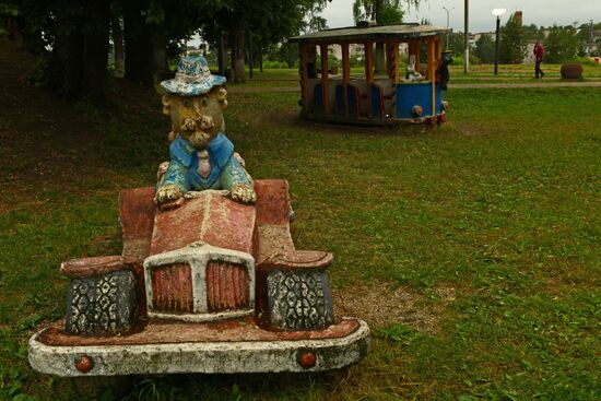 USSR children's playground in Kashin