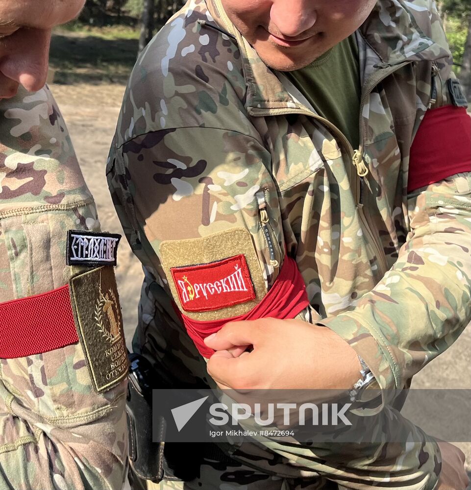 I Am Russian chevron on military uniform