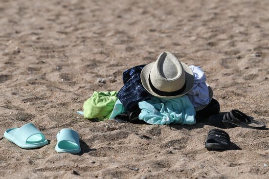 Hot weather in Crimea