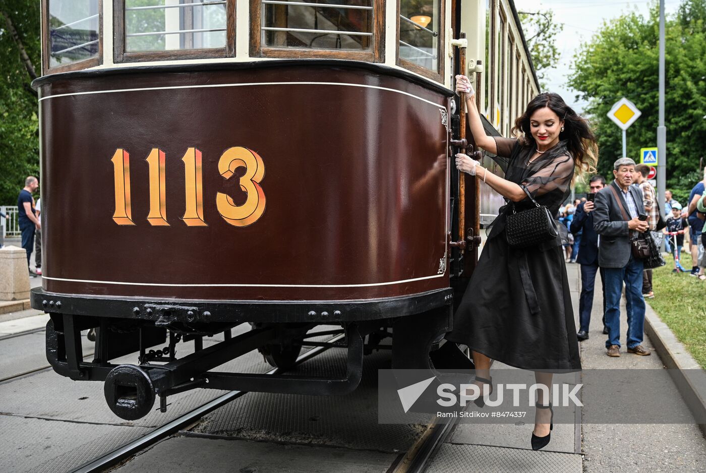 Russia Moscow Transport Day Retro Parade