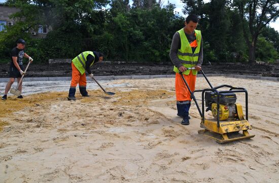 Russia LPR Restoration Works