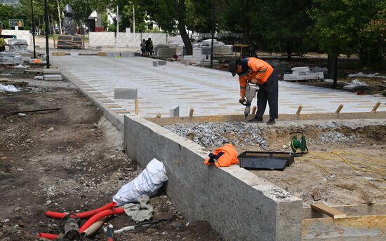 Russia LPR Restoration Works