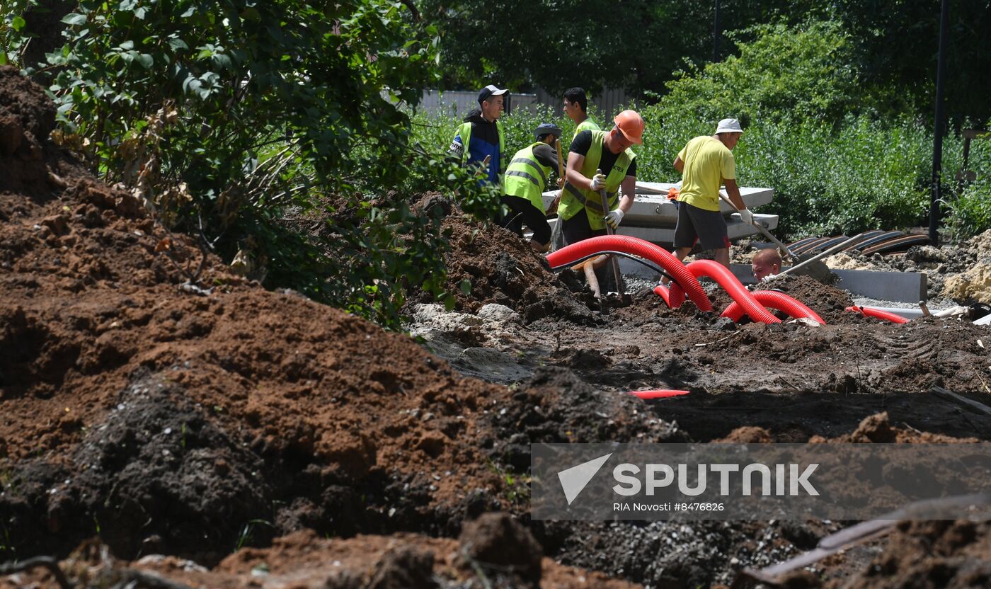 Russia LPR Restoration Works
