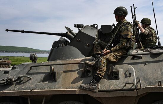 Russia Navy Marines Drills