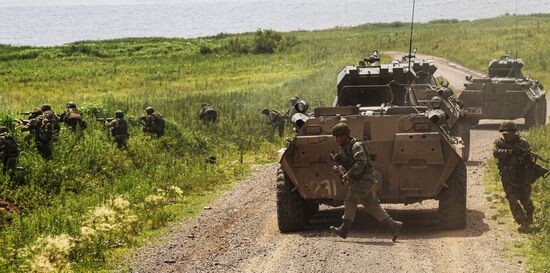 Russia Navy Marines Drills