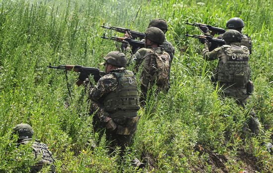 Russia Navy Marines Drills