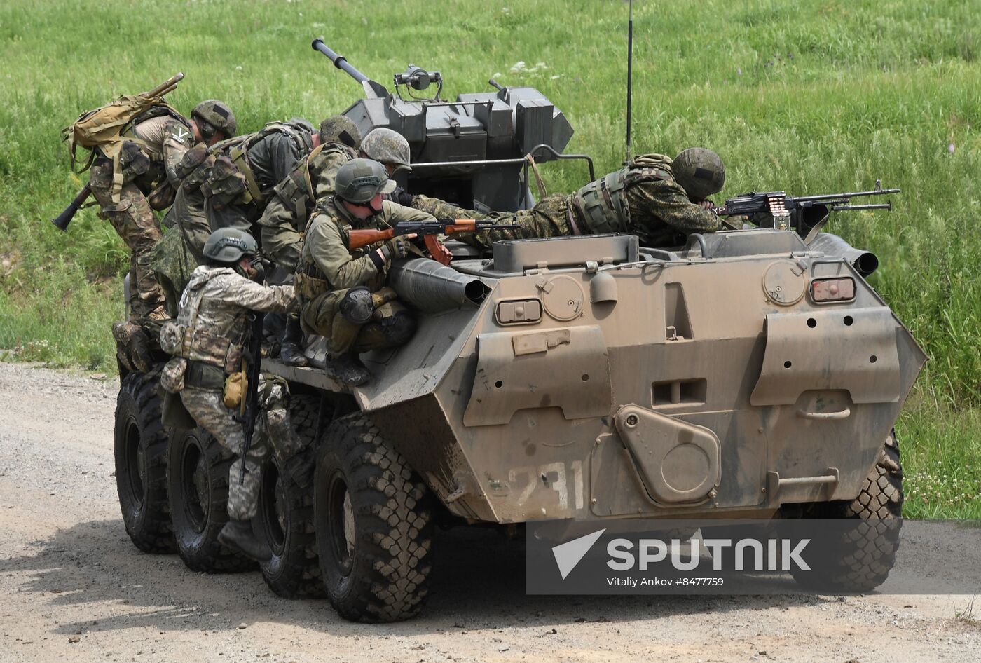 Russia Navy Marines Drills