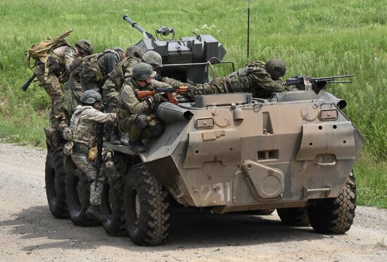 Russia Navy Marines Drills
