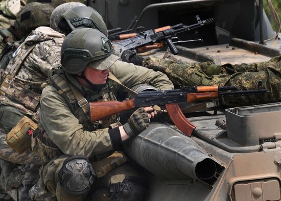 Russia Navy Marines Drills