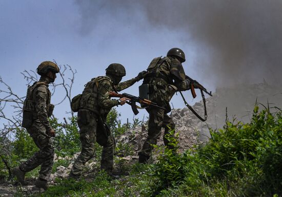 Russia Navy Marines Drills