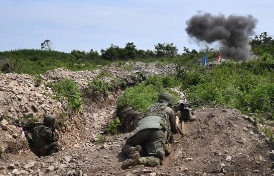 Russia Navy Marines Drills